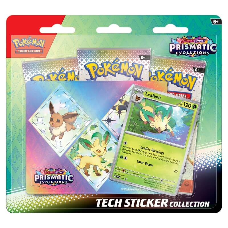 Pokémon Prismatic Evolutions Tech Sticker Collection