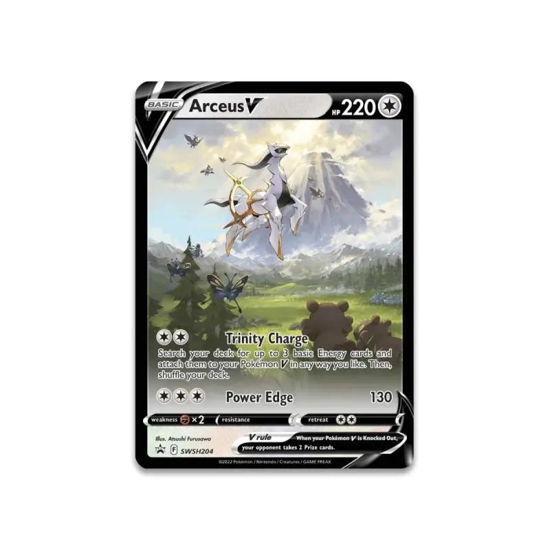 Arceus V Figure Collection Box promo kaart