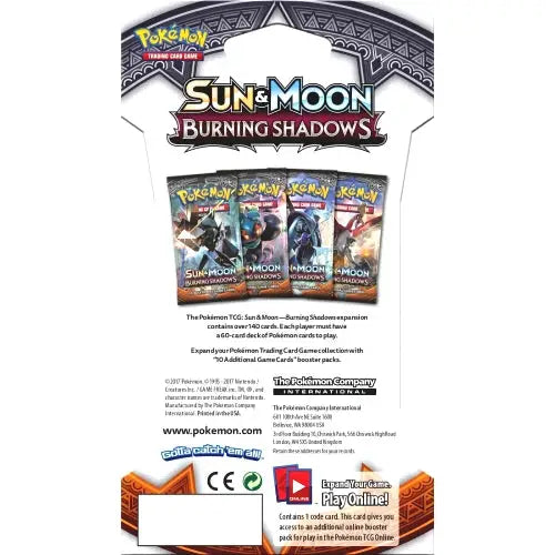 Burning Shadows Sleeved Booster