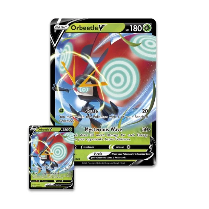 Pokémon Orbeetle V Box (Met Evolving skies, Cosmic Ecplise, Vivid Voltage)