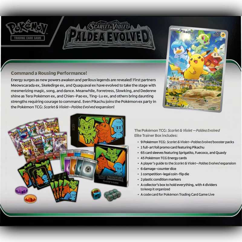 Paldea Evolved Elite Trainer Box ETB achterkant