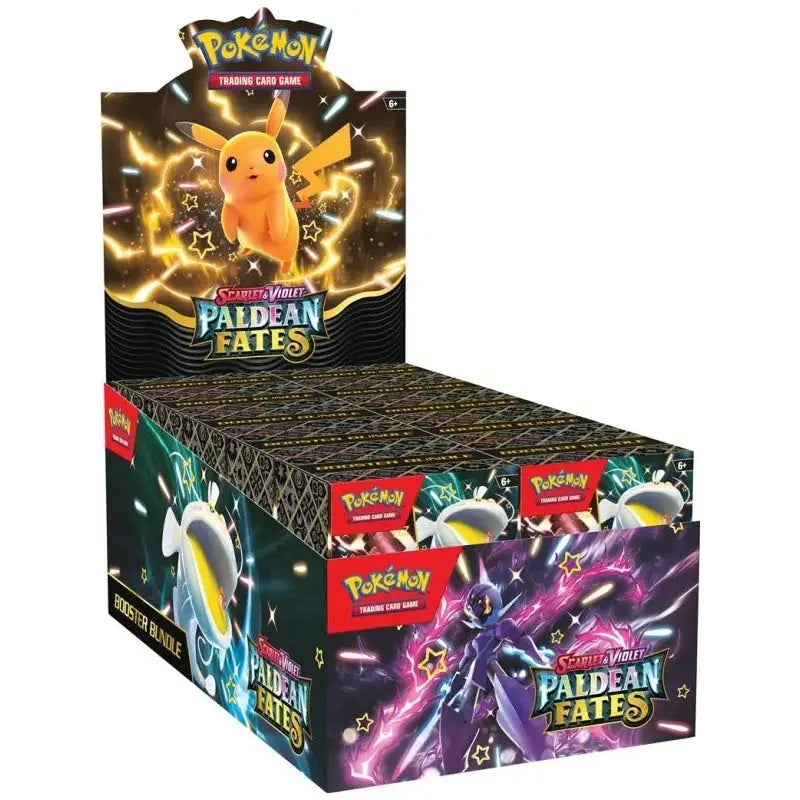 Paldean Fates Booster Bundle display