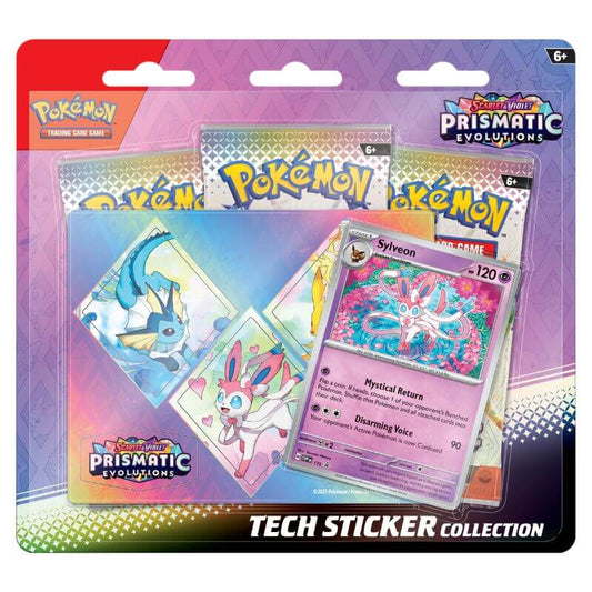 Pokémon Prismatic Evolutions Tech Sticker Collection