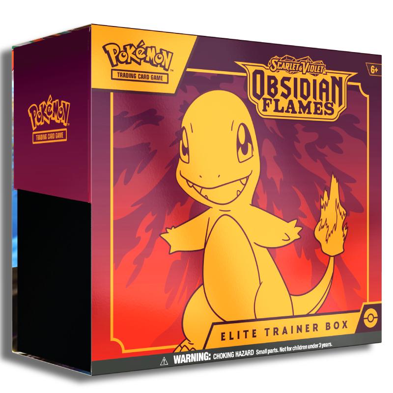 Obsidian Flames Elite Trainer Box Voorkant met Charmander