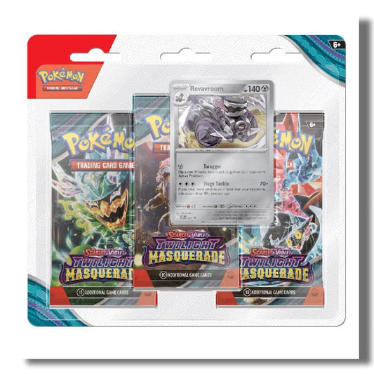 Pokémon TCG Twilight Masquerade 3 Pack Blister - Revavroom