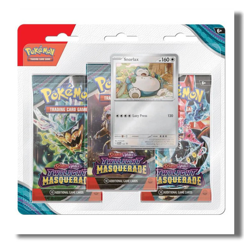 Twilight Masquerade 3 Pack Blister - Snorlax
