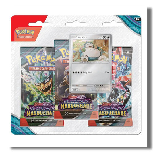 Twilight Masquerade 3 Pack Blister - Snorlax