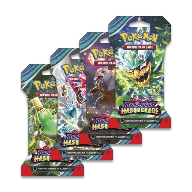 Nieuwe Pokémon TCG-uitbreiding Twilight Masquerade booster pack