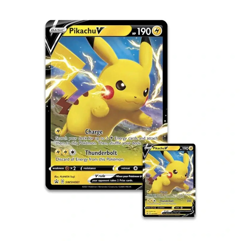 Shining Fates Pikachu V Box promo kaarten