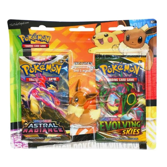 Pokemon Back to School Eraser Blister - Eevee  ( Evolving Skies )