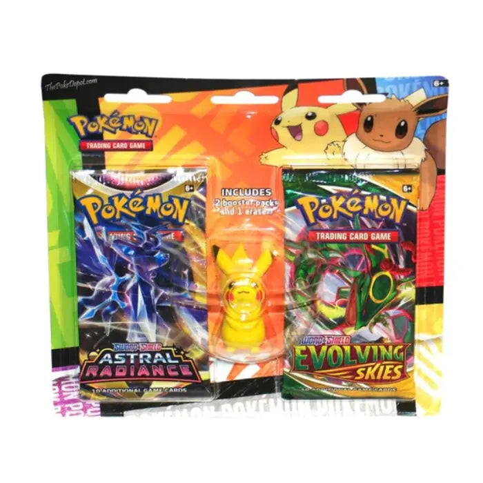 Pokemon Back to School Eraser Blister - Pikachu ( Evolving Skies )